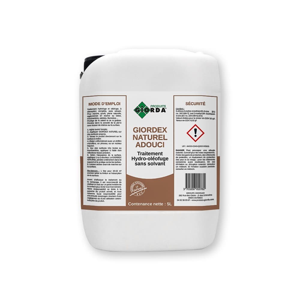 Giordex Naturel Adouci 5l — carrelage disponible chez Cash Carrelage à Fréjus
