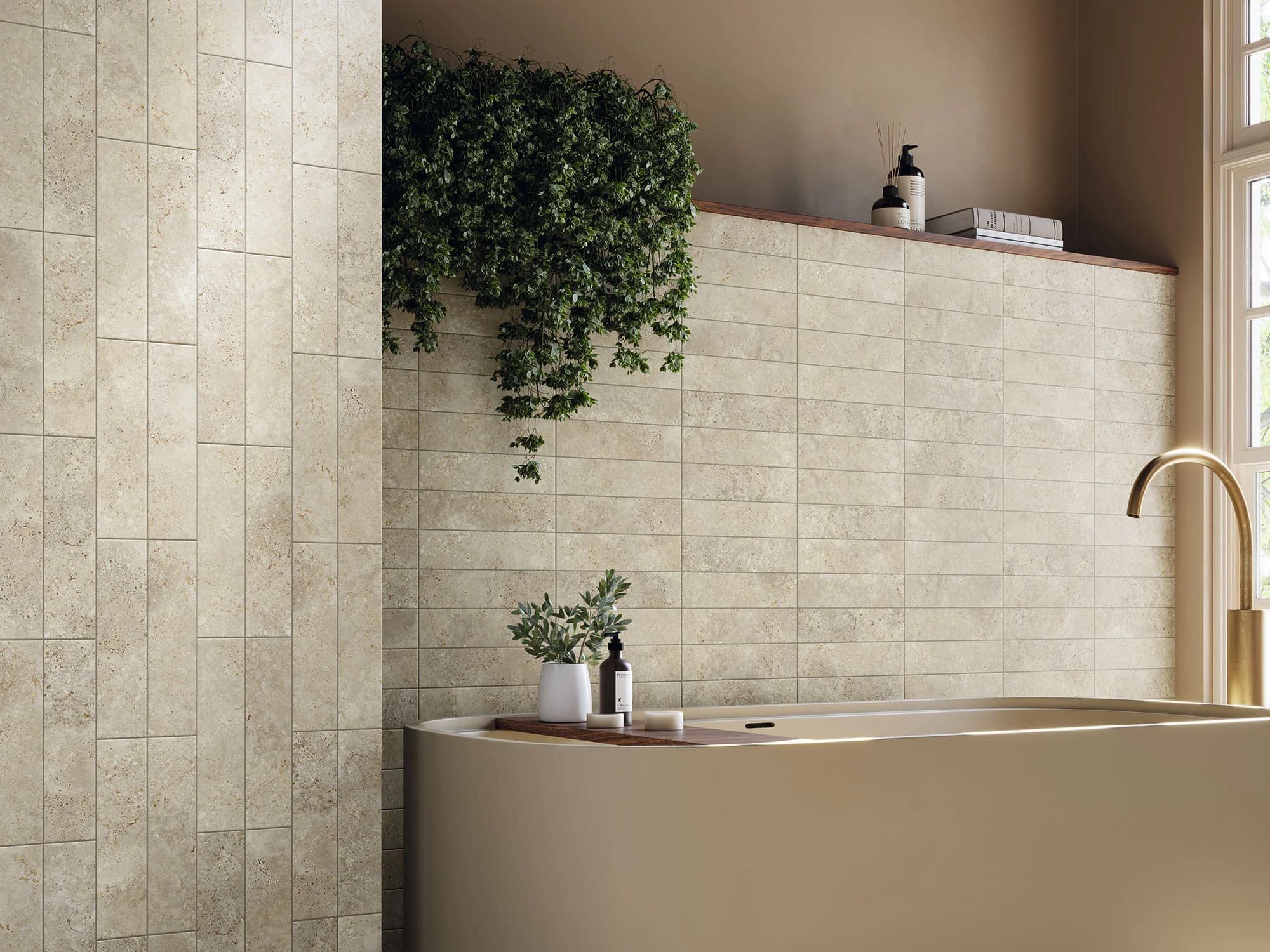 Travertino Intérieur 7,5×30 — carrelage disponible chez Cash Carrelage à Fréjus