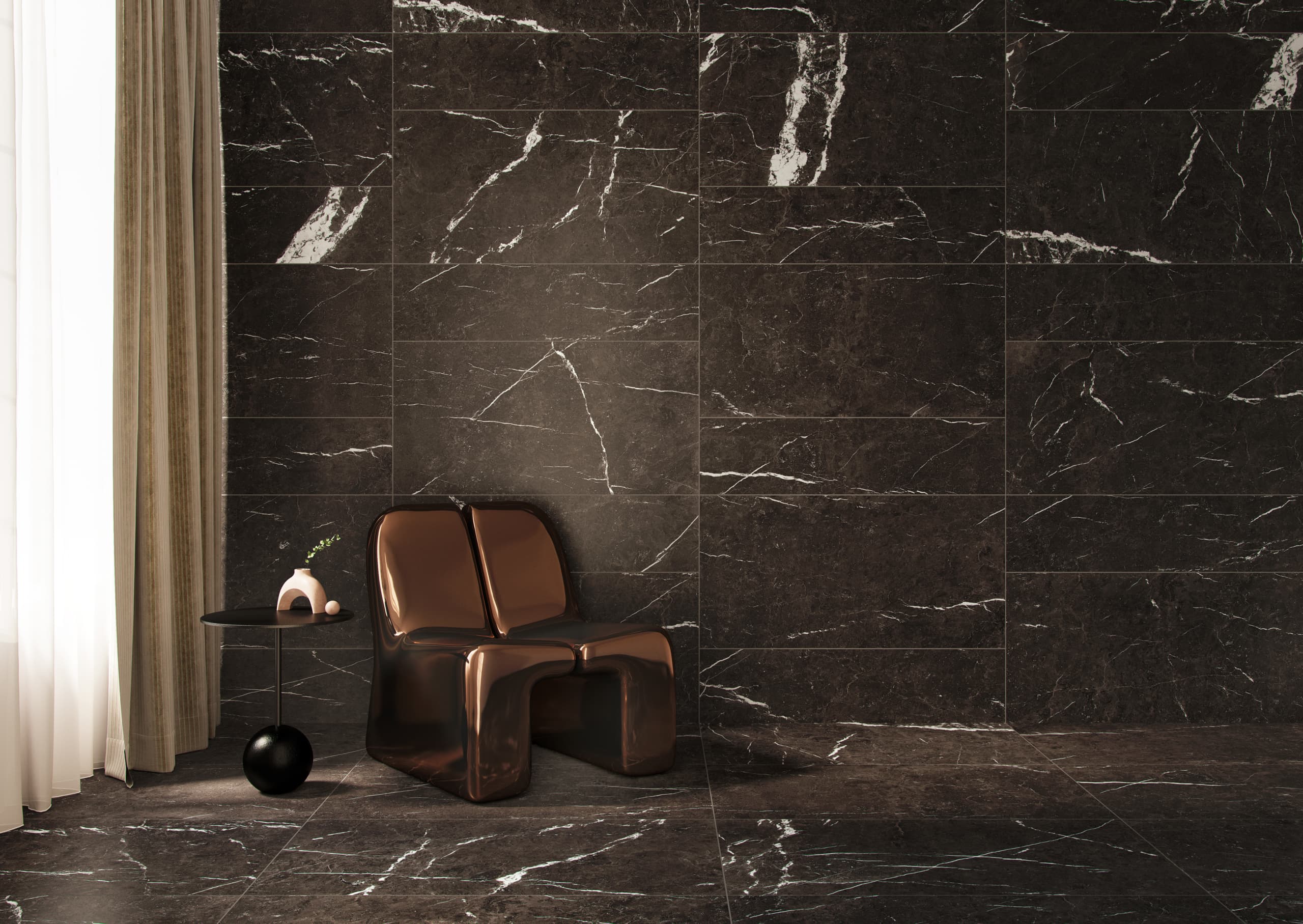 Negro Marquina 60×120 — carrelage disponible chez Cash Carrelage à Fréjus