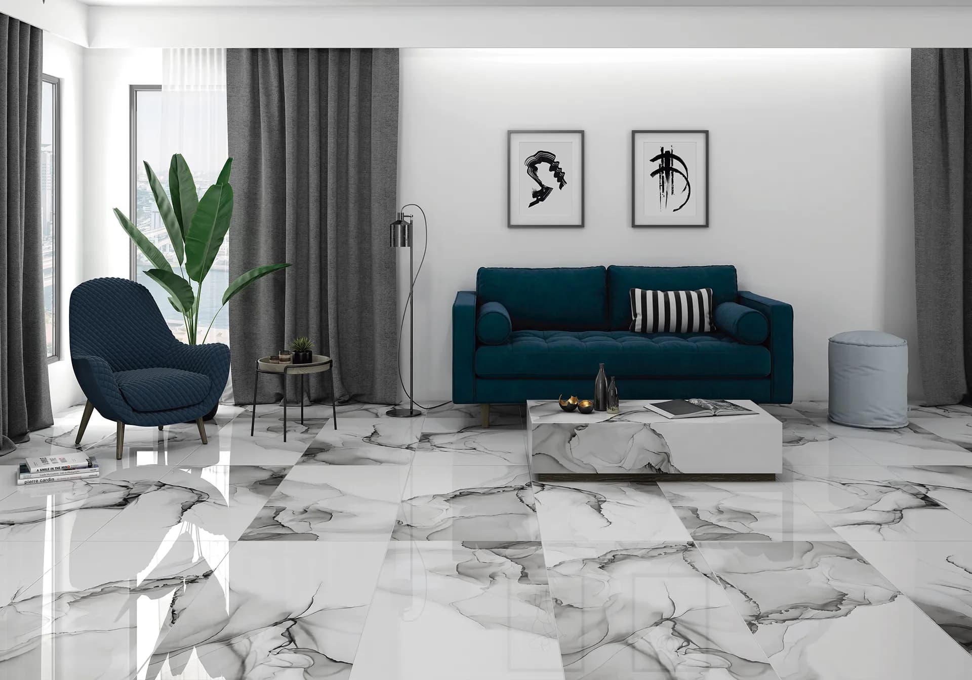 Polaris White 60×120 Poli — carrelage disponible chez Cash Carrelage à Fréjus