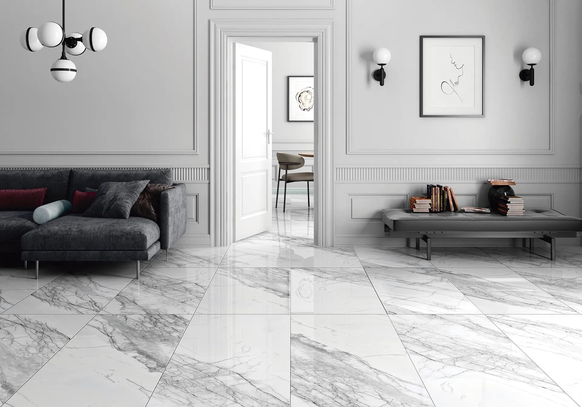 Vega White Poli — carrelage disponible chez Cash Carrelage à Fréjus